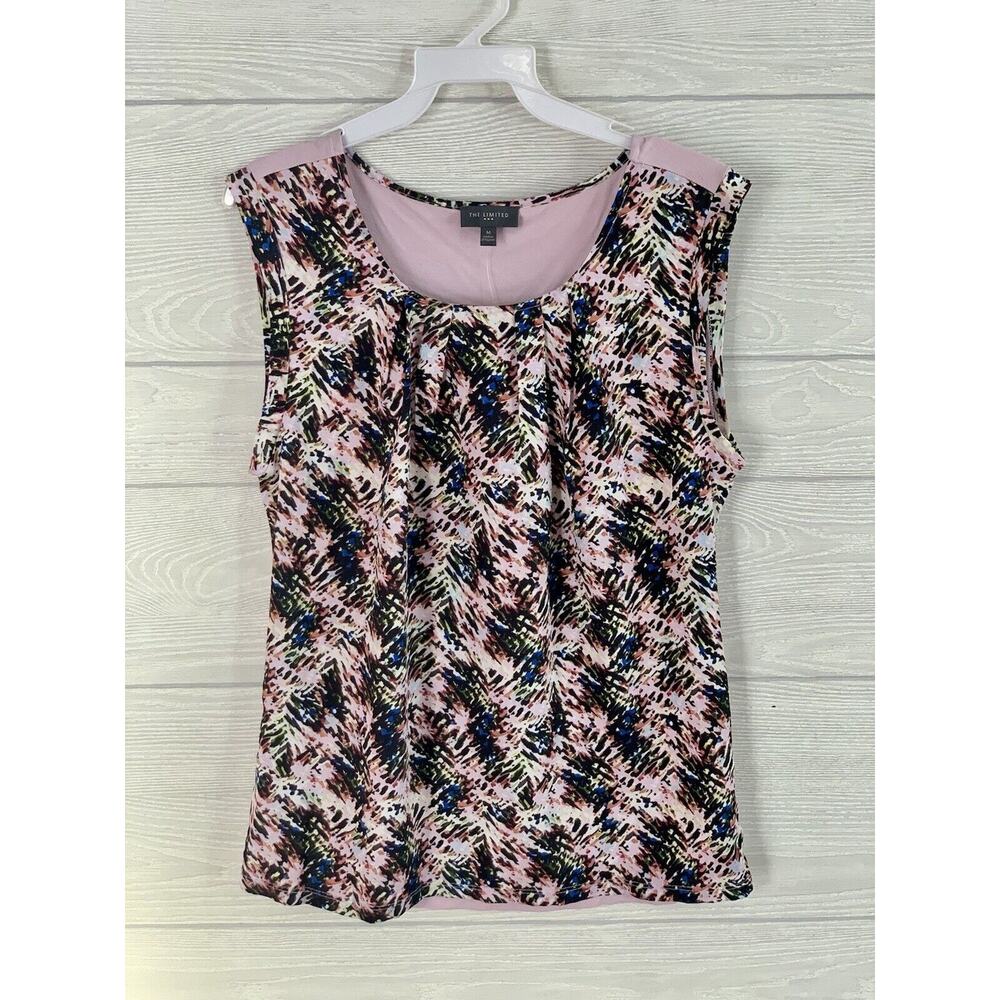 The Limited Pink Print Sleeveless Top Size M NWT